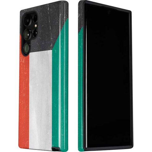 Kuwait Flag Distressed Galaxy S22 Ultra Pro Case
